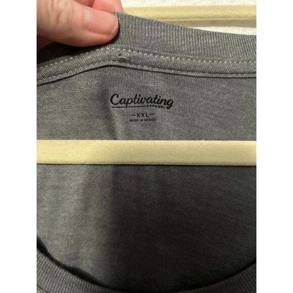 Pitt Panthers H2P Gray Short Sleeve Round Neck Lightweight Tee Size XXL Slim - Picture 5 of 11